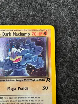 Dark Machamp 10/82 Holo - Team Rocket WOTC 2000 - Vintage Rare Pokemon Card LP - Image 3