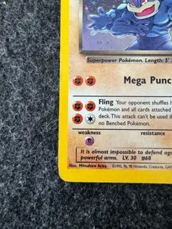 Dark Machamp 10/82 Holo - Team Rocket WOTC 2000 - Vintage Rare Pokemon Card LP - Image 5