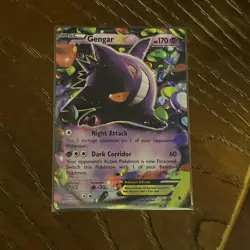 Pokemon TCG Gengar EX 34/119 Phantom Forces Ultra Rare Card - Image 1