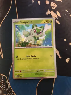 Sprigatito 001 Black Star Promo Scarlet & Violet Pokemon Trading Card Game - Image 1