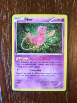 Pokemon Mew TCG Holo Rare Card 29/124 XY Fates Collide 2016 - Image 3