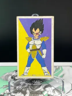 Dragon Ball Vegeta Kaku Menko Card retro Japanes Shueisha - Image 1