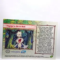 Togepi's On A Roll #1 Vintage 2000 Topps Blue Label Pokemon Trading Card - Image 2