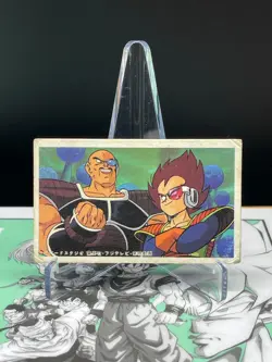 Dragon Ball Vegeta Nappa Kaku Menko Card retro Japanes Shueisha - Image 1