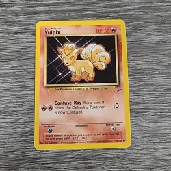Vulpix 99/130 Base Set 2 Pokemon TCG Card WOTC - Image 1