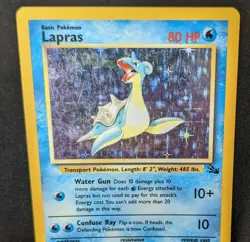 Pokemon TCG Lapras 10/62 Fossil Holo Unlimited English 1999 WOTC HP - Image 4
