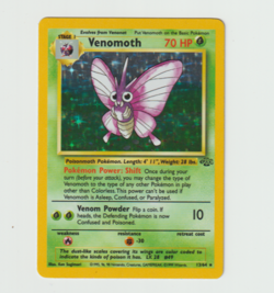 🦋 Venomoth 13/64 Jungle Holo Rare WOTC Pokemon TCG LP - Vintage 1999 🦋 - Image 5