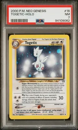 PSA 7 - 2000 Pokemon Neo Genesis TOGETIC HOLO #16 (9062) - Image 1