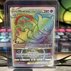 Mewtwo VSTAR 79/78 Rainbow Secret Rare Full Art Pokemon. - Image 1