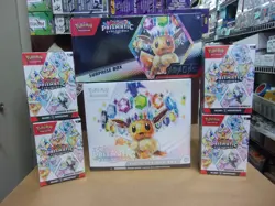 POKEMON PRISMATIC EVOLUTIONS ETB + SURPRISE + (4) BUNDLE BOXES - Image 1