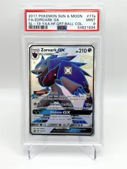 Pokemon S&M Great Ball Collection 77a Zoroark GX PSA 9 - Image 1