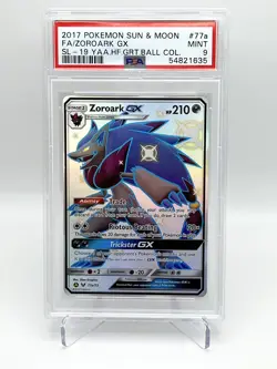 Pokemon S&M Great Ball Collection 77a Zoroark GX PSA 9 - Image 1