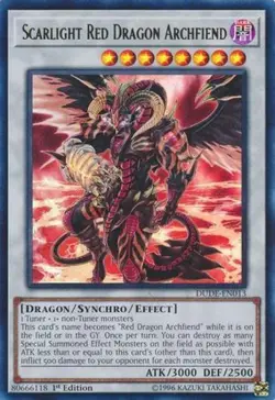 Yugioh! LP Scarlight Red Dragon Archfiend - DUDE-EN013 - Ultra Rare - 1st Editio - Image 1