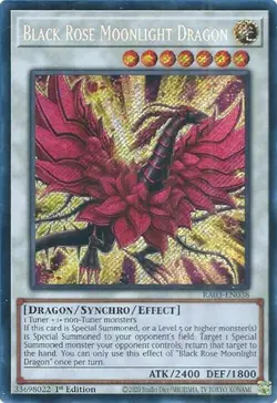 Yugioh! Black Rose Moonlight Dragon - RA03-EN038 - Secret Rare - 1st Edition Nea - Image 1