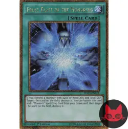 Yugioh Frost Blast of the Monarchs PGL3-EN012 Gold Secret Rare 1st Edition NM - Image 1