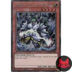 Yugioh Zaborg the Thunder Monarch RA04-EN125 Platinum Secret Rare 1st Edition NM - Image 1