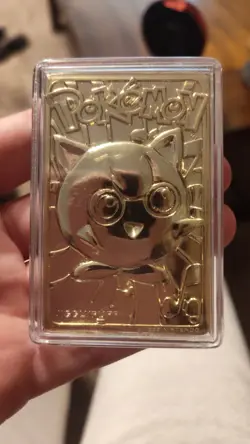 Pokemon Jigglypuff 23K Gold Plated Trading Card 1999 Burger King Limited Edition - Image 2