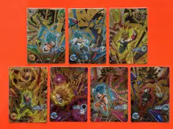 Son Goku Vegeta Trunks Super Dragon Ball Heroes BM6-CP Complete Set Of 7 Cards - Image 1