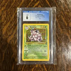CGC 6 2000 Pokemon TCG Nidoking 11 Base Set 2 Holo Card 11/130. - Image 1