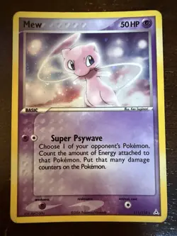Mew 111/110 EX Holon Phantoms 2006 Secret Holo Rare Pokemon Card TCG - Image 1