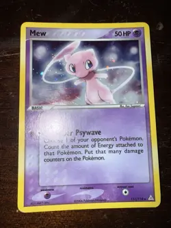 Mew 111/110 EX Holon Phantoms 2006 Secret Holo Rare Pokemon Card TCG - Image 3