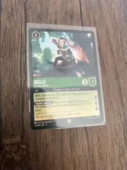 Disney Lorcana TCG Belle Hidden Archer 72/204 Non-Foil Legendary Card - Image 1