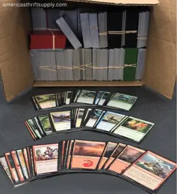 14.7 Lbs. Lot Of Magic: The Gathering Cards. Medium Box, Unsorted - Image 1