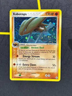 Kabutops 7/92 - EX Legend Maker Holo Rare Pokemon Card 2006 - Crazy Holo - MP - Image 3