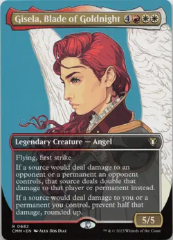 Gisela, Blade of Goldnight (Borderless) R Commander Masters 682 NM MTG - Image 1