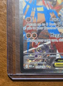 Mega Lucario ex 179/132 - Pokemon TCG Mega Evolution Holo SIR PACK FRESH NM/M - Image 3