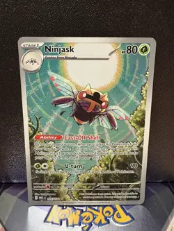 Pokemon TCG Ninjask 137/132 Mega Evolution Holo Rare NM - Image 1