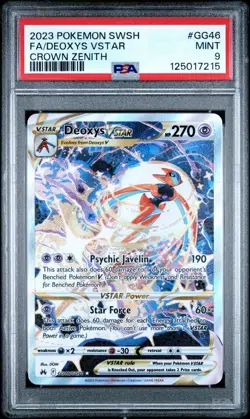 Pokemon Deoxys VSTAR GG46/GG70 Crown Zenith: Galarian Gallery Holo PSA 9 MINT - Image 3