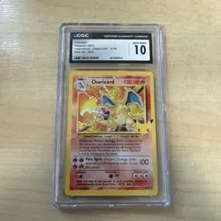 Pokemon TCG Charizard 4/102 Celebrations Classic Collection Holo Rare CGC 10 - Image 1