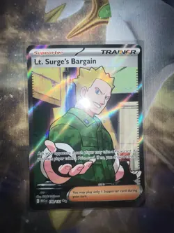 Lt. Surge’s Bargain Full Art 170/132 MEG Mega Evolution English Pokemon TCG - Image 1
