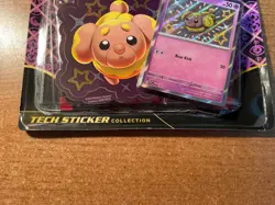 Pokemon TCG Paldean Fates Tech Sticker Collection -Fidough NEW SEALED IN HAND! - Image 3