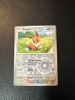 Eevee - 113/142 Stellar Crown REVERSE Holo Pokemon TCG PACK FRESH NM * - Image 1