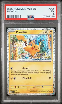 2023 POKEMON M23 EN-MCDONALD'S COLLECTION #006 PIKACHU PSA 5 - Image 1