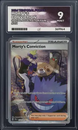 Pokemon Morty’s Conviction 211/162 SIR Temporal Forces ACE 9 - Image 1