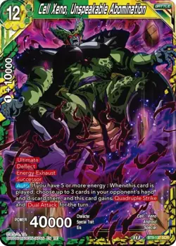 Cell Xeno Unspeakable Abomination BT9-137 SCR Dragon Ball Super Card DBS NM - Image 1