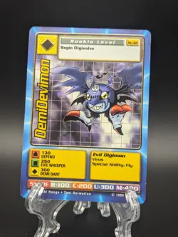 1999 Bandai Digimon Trading Card DemiDevimon St-42 - Image 1