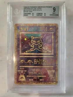 Ancient Mew Promo Pokemon The Movie 2000 Card Holo Foil BGS 9 - Image 1