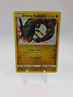 Pokemon TCG Shining Rayquaza Holo Rare Card Shining Legends 56/73 - Image 1