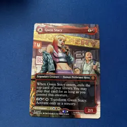 MTG Gwen Stacy / Ghost-Spider (0202) (Borderless) Marvel's Spider-Man SPM - Image 1