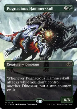 NM - Pugnacious Hammerskull (Borderless) R The Lost Caverns of Ixalan 328 - Image 1