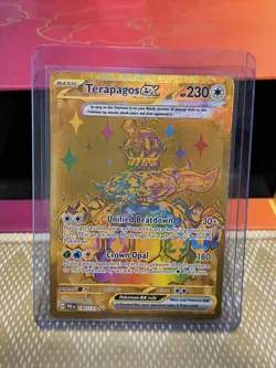 Terapagos EX 173/142 Stellar Crown Hyper Rare Pokemon Card 173/142 Possibly A 10 - Image 1