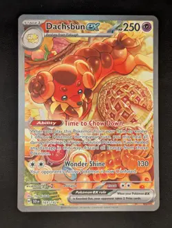 2024 Pokemon TCG Dachsbun ex 169/142 Stellar Crown Special Illustration Rare NM/ - Image 1