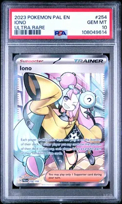 2023 POKEMON PAL EN-PALDEA EVOLVED ULTRA RARE #254 IONO PSA 10 - Image 1