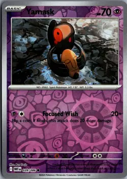 2025 Scarlet & Violet Series - White Flare Yamask Common #39 - Image 1