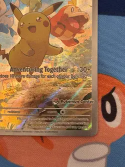 Pikachu SVP 027 - NM condition - SV Pokemon Center Stamped ETB Promo - Image 4