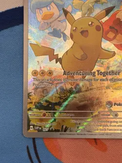 Pikachu SVP 027 - NM condition - SV Pokemon Center Stamped ETB Promo - Image 5
